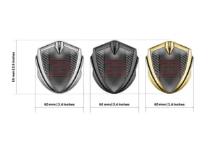 Bugatti Metall Kuppel Emblem Luxus Finish Legierung Detail